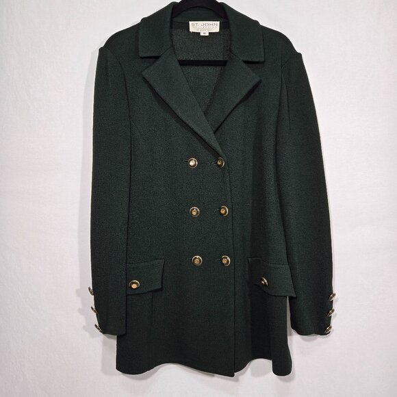 St. John Collection by Marie Gray Jackets & Blazers - ST. JOHN Collection by Marie Gray Elite-Green Santana Knit Blazer Women Size 10.